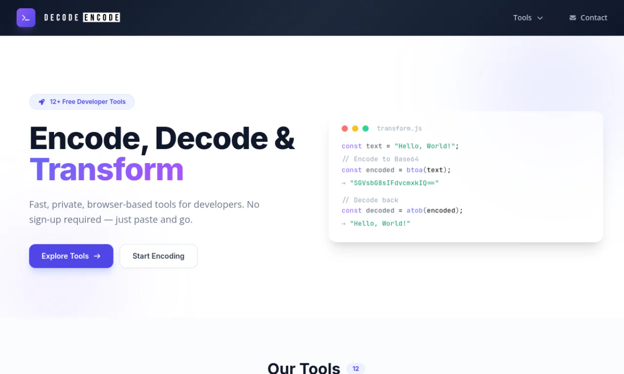 Decode Encode screenshot